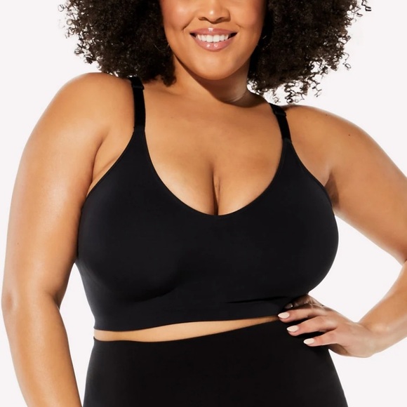 YITTY - Nearly Naked Shapewear Plunge Bra in Iconic Black - Picture 1 of 5